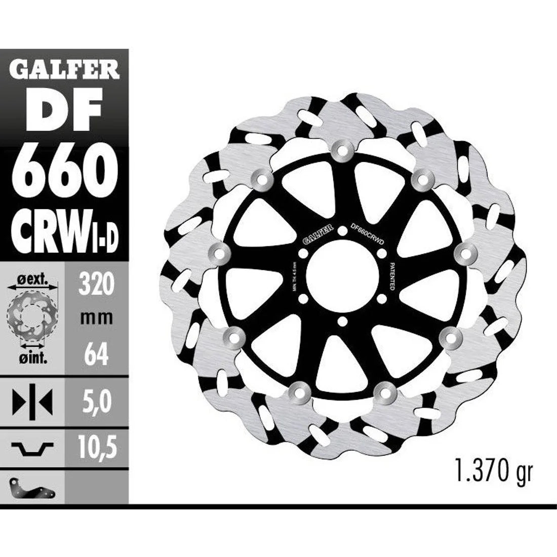 Wave DF650W Fijo Delantero o Trasero OE | 8229016994058