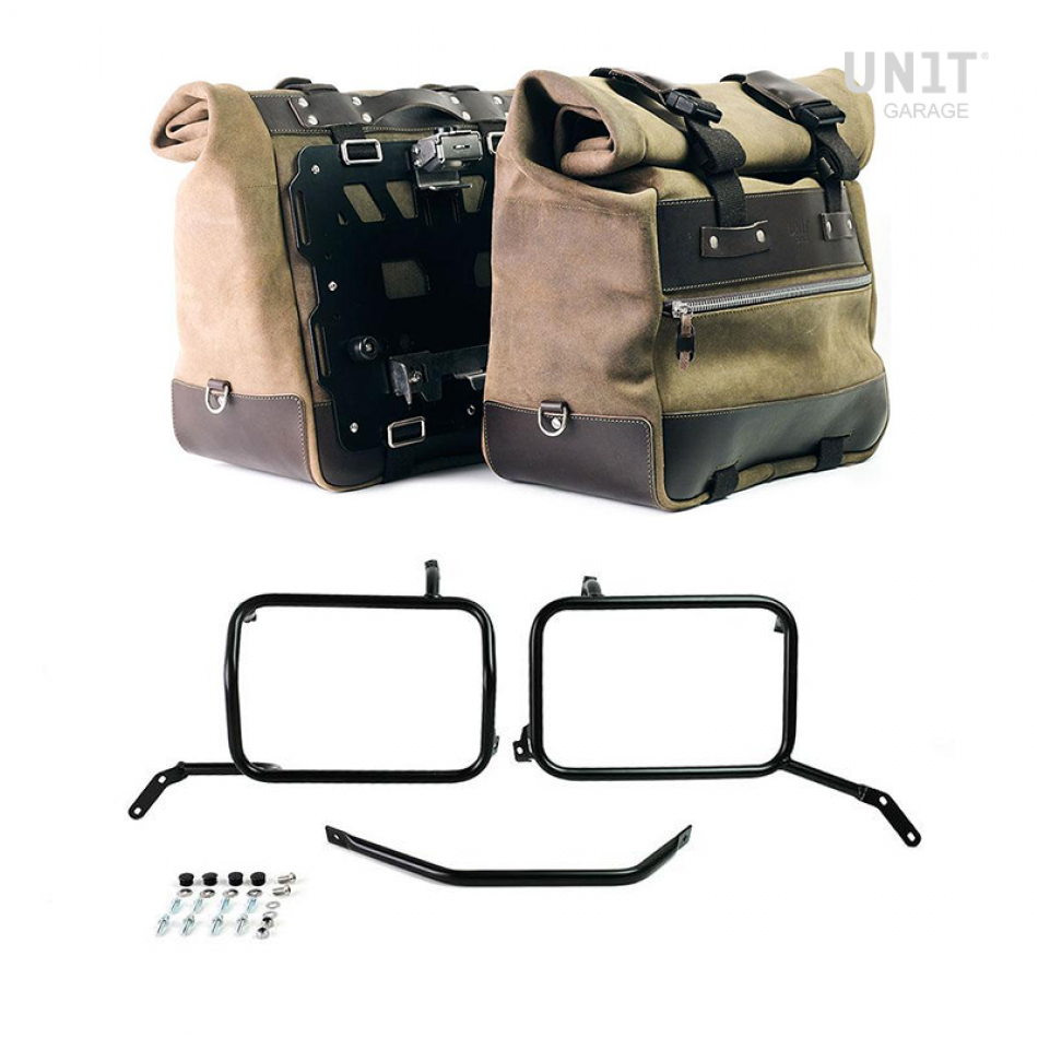 2 Bolsas CULT 40L & 50L + Soportes Moto Guzzi 85TT | 8231769080074