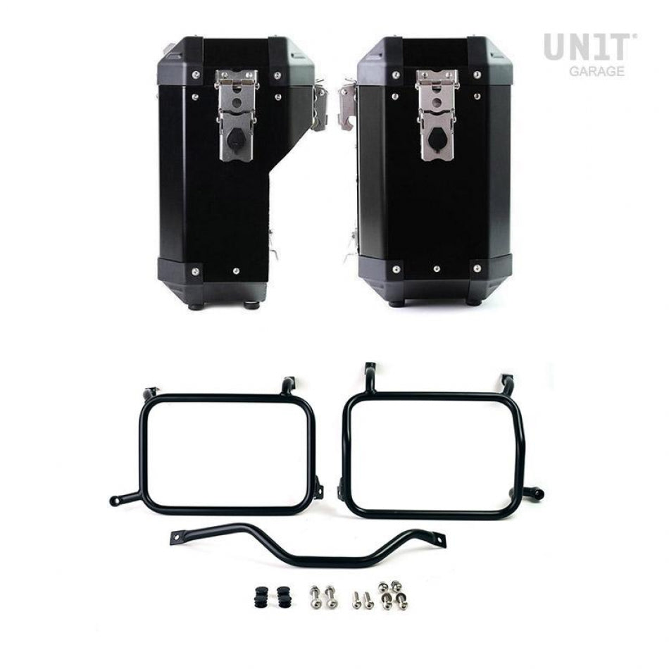 2 Maletas Atlas en Aluminio 40L&34L + Soportes HD Pan America | 8231762067722