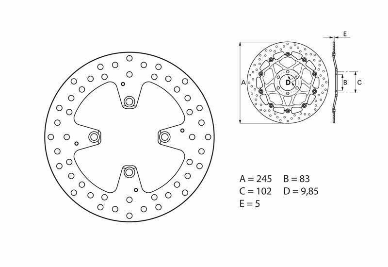 Disc Rear - 68B407H1 | 8228700946698