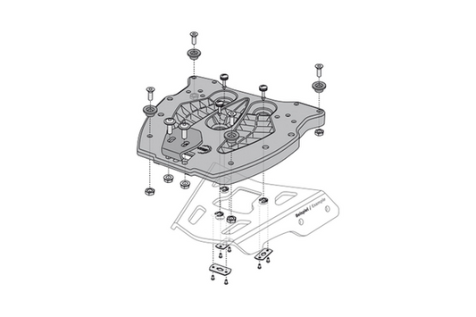 Luggage Alu-Rack Adpt | 15100517