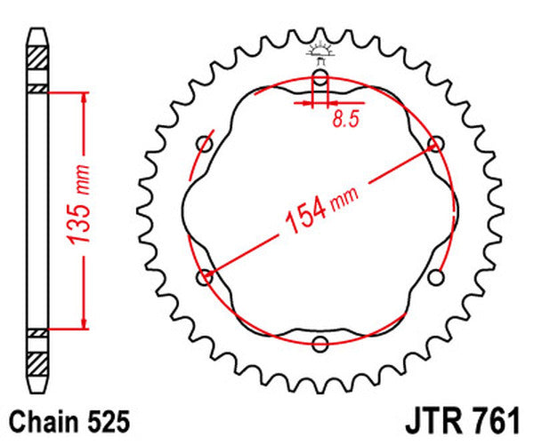 Sprocket Rear 46T 530 | 8187080311050