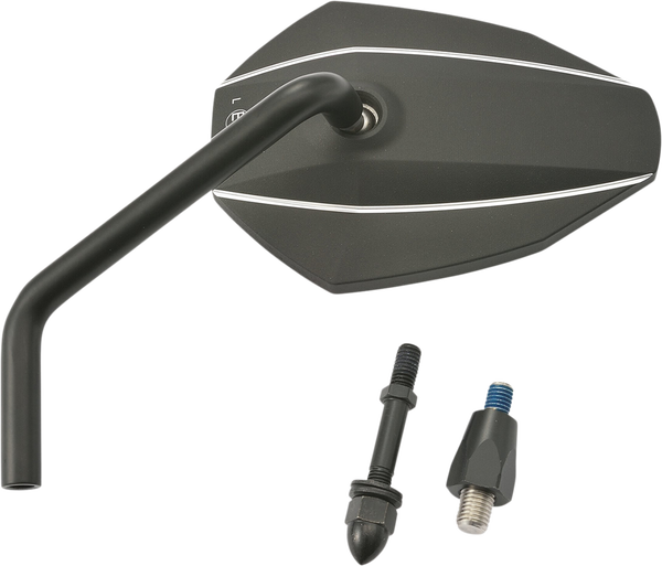 D-Mirror-7 Rod Left Alu Bk | 8198260162826